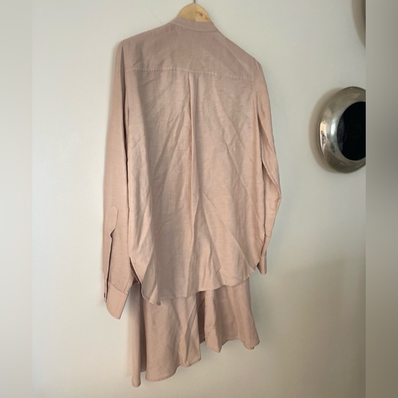 BCBGMaxazria Tamera Cupro Cotton Dress Shirt attached - Picture 6 of 13